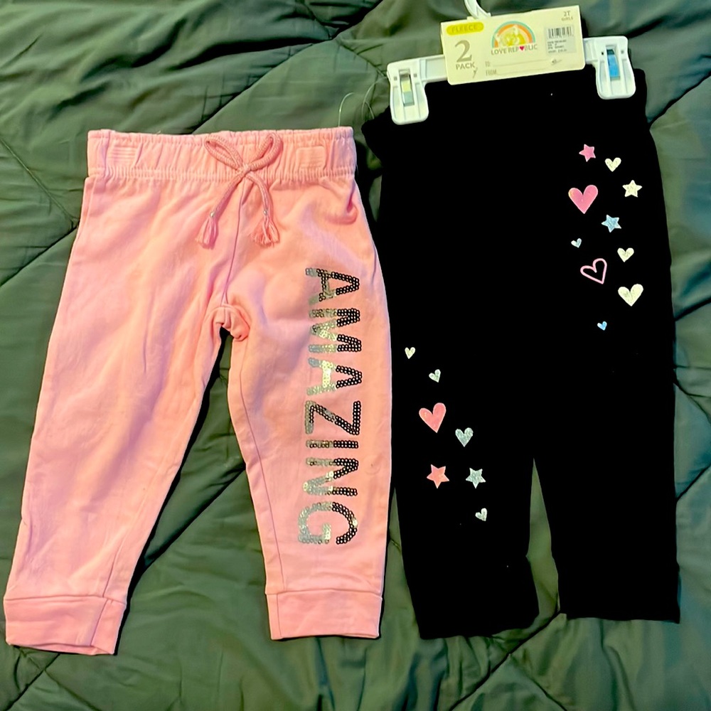 Girls 2 pack pants